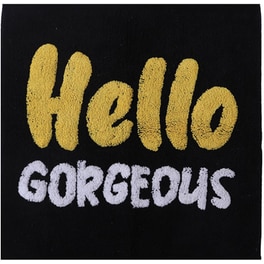 Πατάκι Μπάνιου Nef-nef Hello Gorgeous Βαμβακερό 80x80cm - Μαύρο