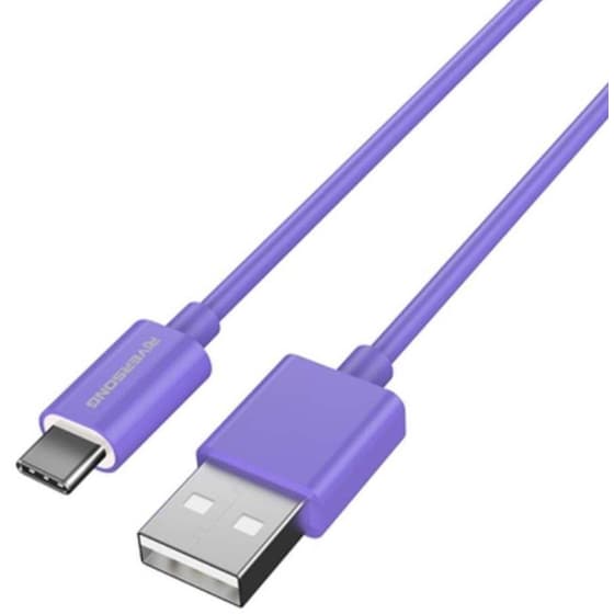 Καλώδιο Rirversong USB σε USB-C 1.2m - Μωβ image 0