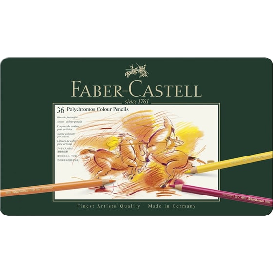 Ξυλομπογιές Faber Castell Polychromos Σετ σε Κασετίνα 36 Τεμάχια image 0