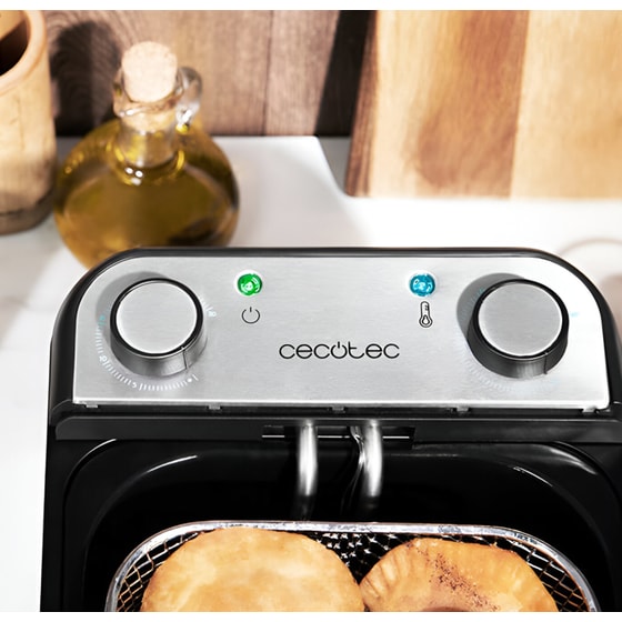 CECOTEC CleanFry Infinity 3000 CEC-03071 με Αποσπώμενο Κάδο 2400 W 3 L Ασημί Φριτέζα Λαδιού image 6