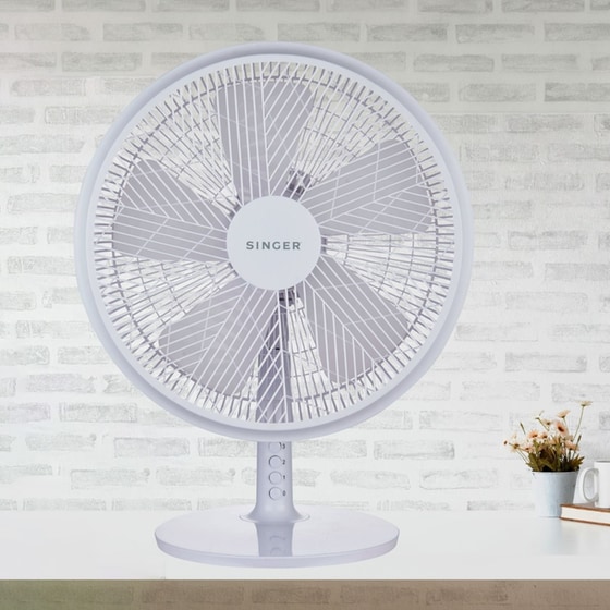 SINGER 7110/02WH Ανεμιστήρας Επιτραπέζιος 55W 40cm image 2