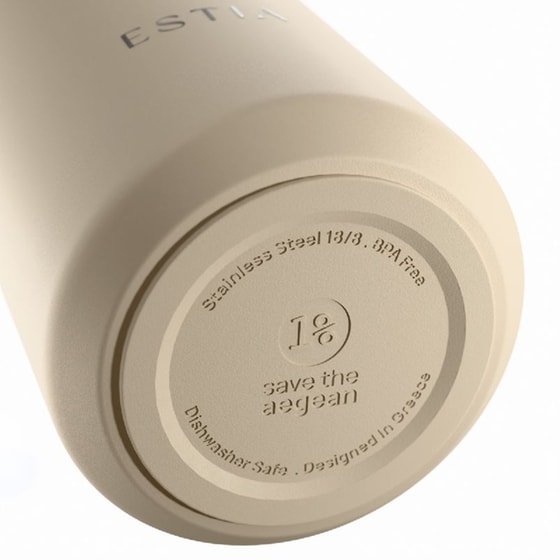 Ποτήρι Θερμός Estia Save The Aegean Lens Dune 360ml image 2