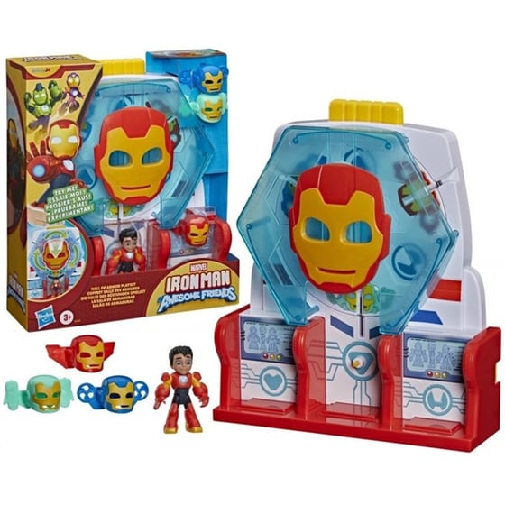 Διαδραστικό Παιχνίδι Hasbro Iron Man And His Awesome Friends: Vehicles And Playsets - Marvel Hall of Armor Playset image 1