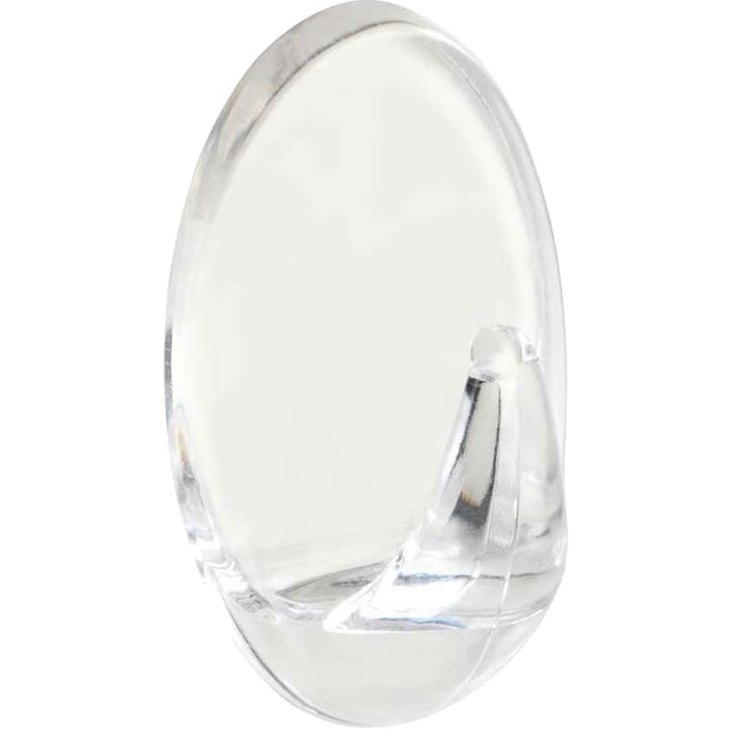 WENKO Κρεμαστράκια Αυτοκόλλητα Wenko Midget Πλαστικά 6Τμχ 1.5x2.5cm - Διάφανο