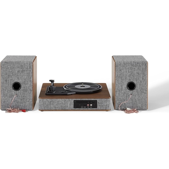 Πικάπ Crosley Aria CR7020A-GY4 Με Εξωτερικά Ηχεία - Γκρι image 1