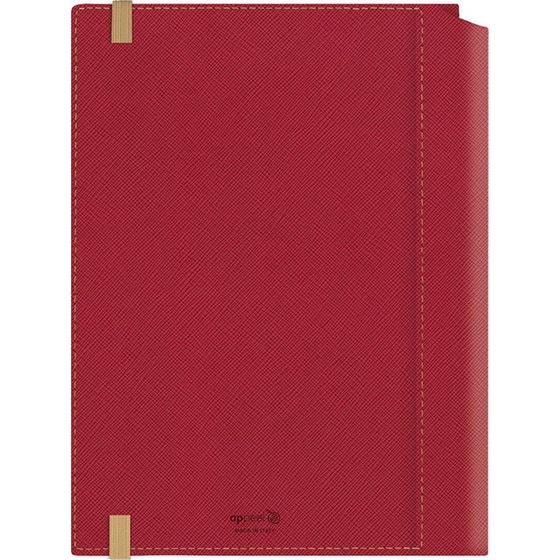 Ημερολόγιο Ημερήσιο 2026 Θεοφύλακτος 12M Borneo Saffiano Κόκκινο image 3