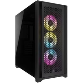 Corsair Mid Tower Atx Case Icue 5000d Rgb Windowed Airflow Tempered Glass - Black - Cc-9011242-ww