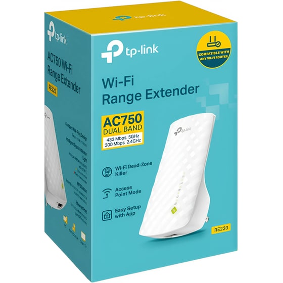 TP-Link RE220 Wi-Fi Extender Wi-Fi 5 Dual Band (2.4 & 5 GHz) image 6