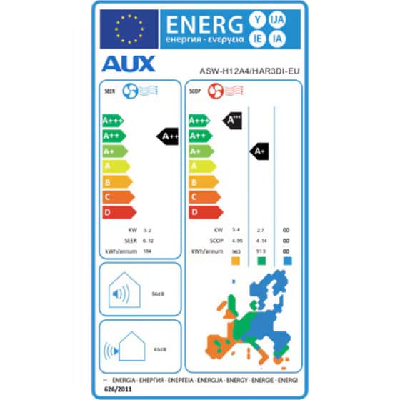 AUX Halo ASW-H12C5A4/HAR3DI-D Κλιματιστικό Inverter 12.000 BTU A++/A+++ με WiFi image 3