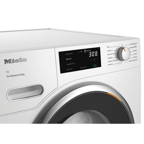MIELE TWH780WP EcoSpeed 9 kg με Αντλία Θερμότητας Λευκό Στεγνωτήριο Ρούχων image 3