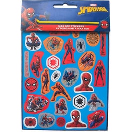 Αυτοκόλλητα GIM Spider-Man (8 Φύλλα - 600 Τεμάχια)