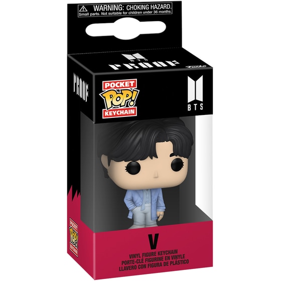 Funko Pocket Pop! Keychain - BTS - V (Proof) image 1