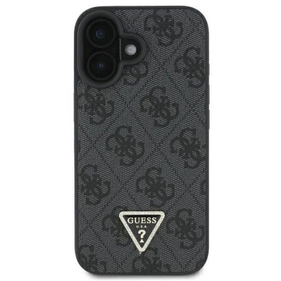 Θήκη Apple iPhone 16 Guess 4G Triangle Strass - Μαύρο image 4