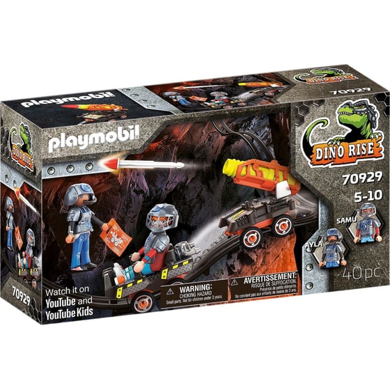 PLAYMOBIL® Dino Rise Μαχητές με όχημα μεταφοράς πυραύλων (70929) image 0
