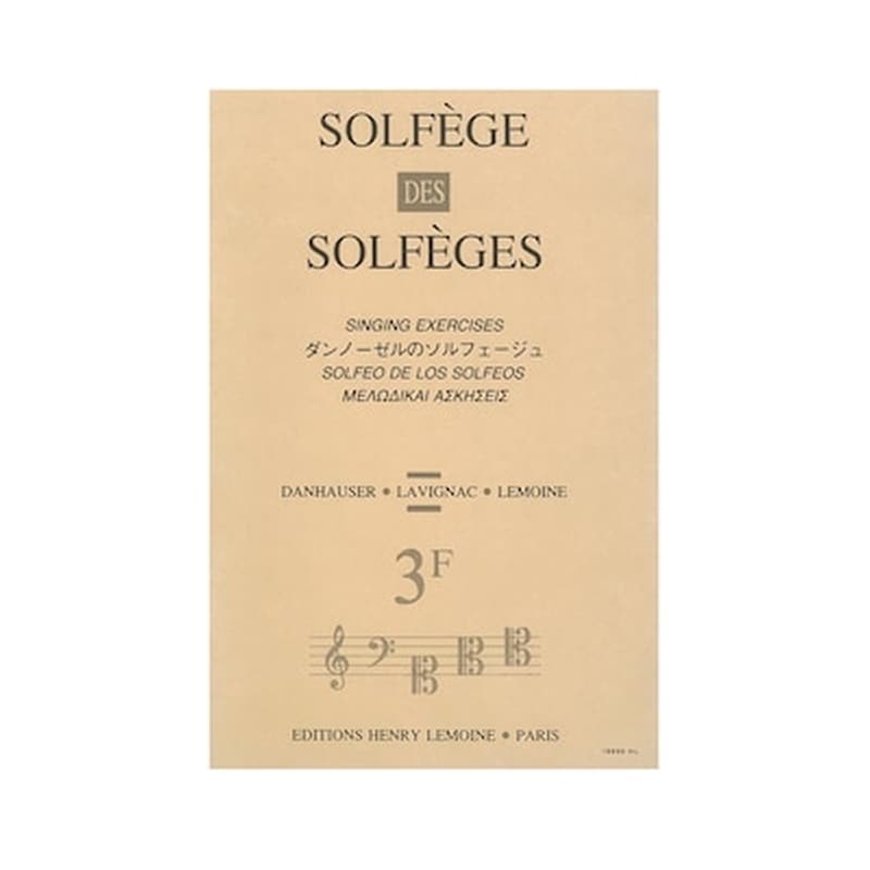 HENRY LEMOINE Solfege Des Solfeges 3f