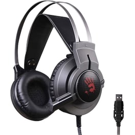 Bloody G437 Gaming Ενσύρματα Ακουστικά 3.5mm/USB με LED φωτισμό - Μαύρα