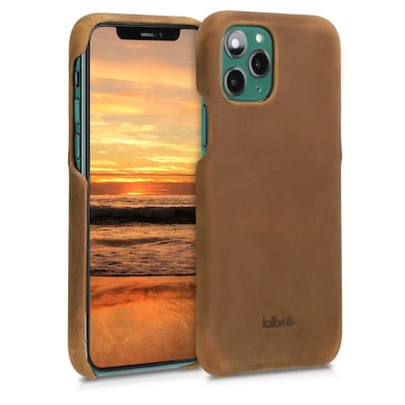 KALIBRI Θήκη Apple iPhone 11 Pro - Kalibri Leather Case - Light Brown