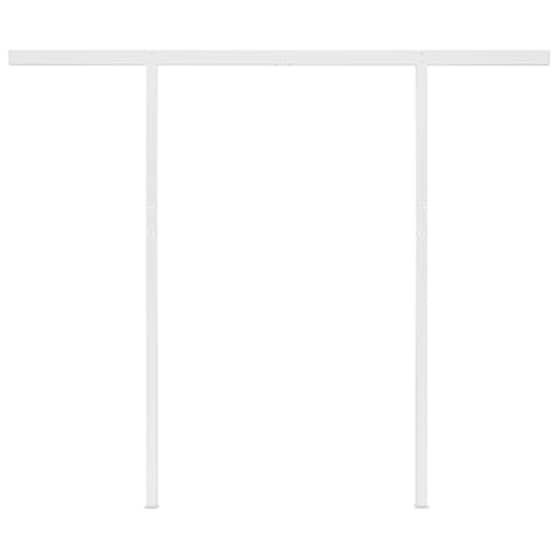 Τέντα Vidaxl Συρόμενη Χειροκίνητη με LED 3x2.5m - Λευκό/Μπλε image 5