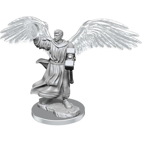 Nolzur's Mini Aasimar Male Cleric Dungeons & Dragons WIZKIDS image 0