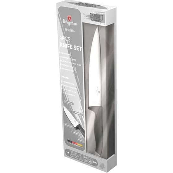 Σετ Μαχαίρια Berlinger Haus Anthracite Collection από Ανοξείδωτο Ατσάλι 4 Τμχ image 2