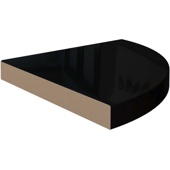 Ράφι Τοίχου VidaXL από MDF 35x35x3.8 cm - Μαύρο image 1