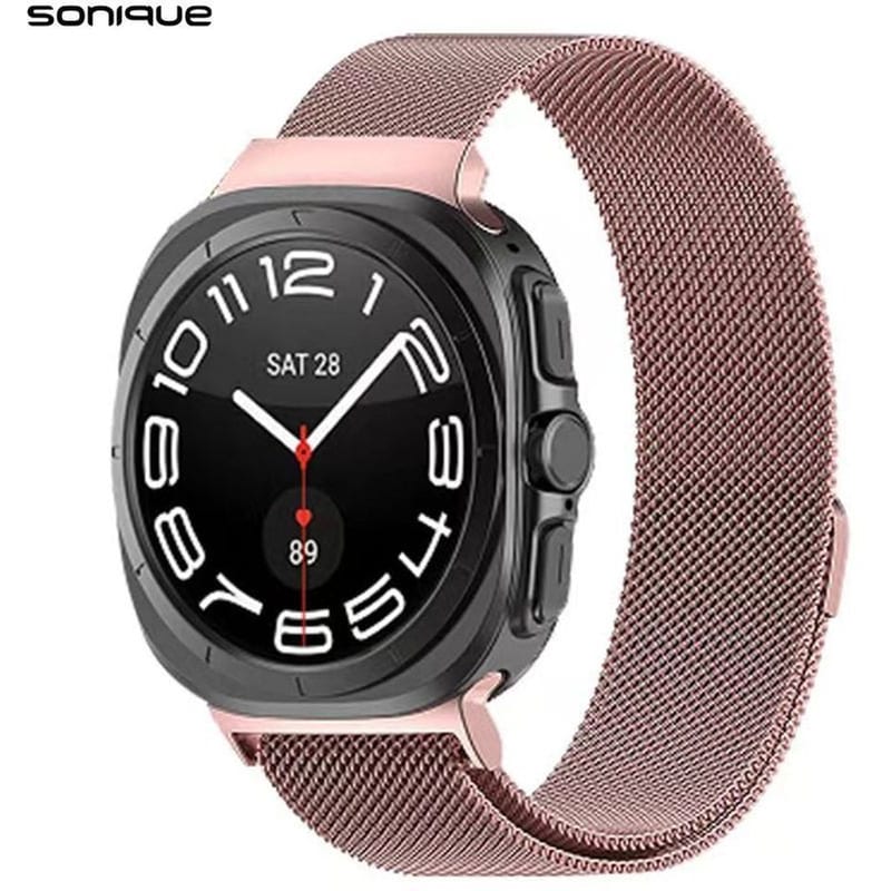 Λουράκι Sonique Stainless Steel Milanese Classic για Galaxy Watch Ultra 47mm - Rose Gold