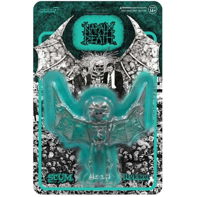 Φιγούρα Super7 - Napalm Death Reaction Figure - Scum Demon Aquamarine