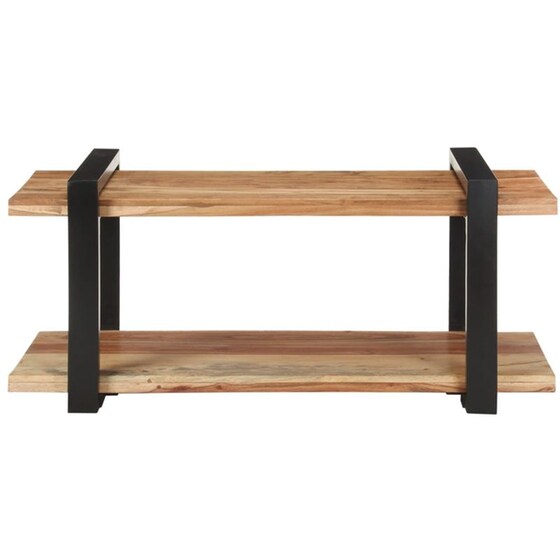 Έπιπλο Τηλεόρασης VidaXL από Ξύλο 90x40x40cm - Καφέ/Μαύρο image 1