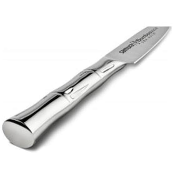 Μαχαίρι Samura Bamboo  Ξεφλουδίσματος από Ανοξείδωτο Ατσάλι 8 cm - Ασημί image 3