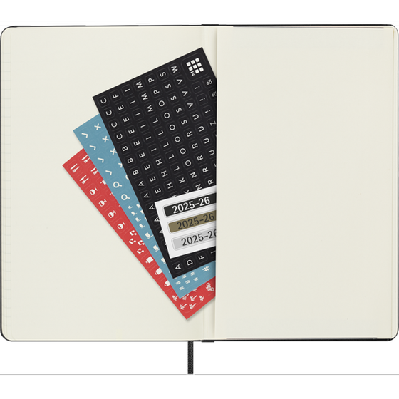 Ημερολόγιο Ημερήσιο Moleskine 2025-2026 18Μ Large Black Hard image 4