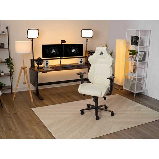 Καρέκλα Gaming Corsair TC500 Luxe Frost από Ύφασμα - Λευκό image 8