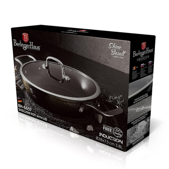 Κατσαρόλα BERLINGER HAUS BH6657 28 cm 3.8 L Μαύρο image 1