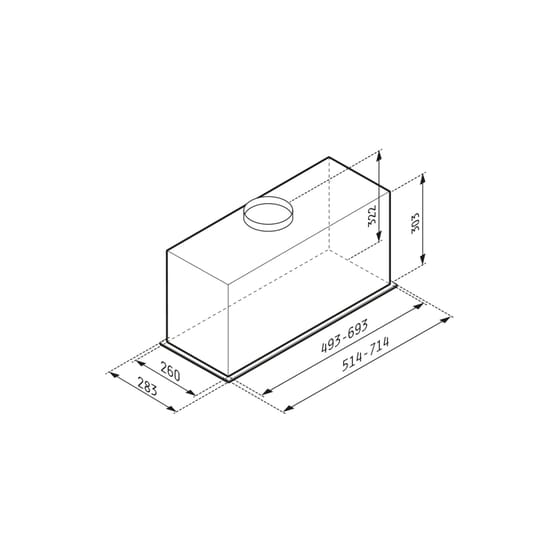 PYRAMIS Plus EF 065305101 51.4cm Inox Απορροφητήρας Μηχανισμός Απορρόφησης image 1