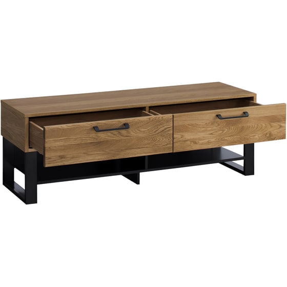 Έπιπλο Τηλεόρασης Polihome Rivina 135x42x46cm - Καφέ/Μαύρο image 2