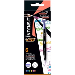 Μαρκαδόροι Υπογράμμισης BIC Highlighter Dual Tip (6 Τεμάχια)