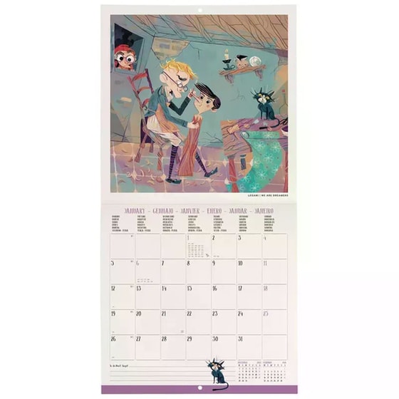 Ημερολόγιο Τοίχου Legami 2026 Pinocchio 18x18cm image 2