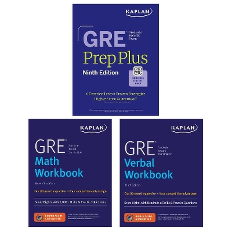 GRE Complete Ninth Edition (2025): Includes 6 Full Length Practice Tests, 2500+ Practice Questions + Online Access to 1000+ Question Bank, Video Explanations, and a Kaplan Live Online Class