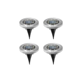 Σετ Ηλιακά Φωτιστικά Κήπου 4 Τεμ Με Led Φωτισμό, Solar Ground Light Set