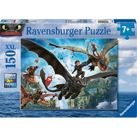 Παιδικό Παζλ Ravensburger Dreamworks: Dragons & Heroes (150XXL Κομμάτια) image 0