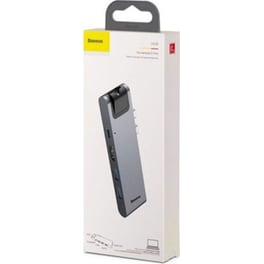 Baseus HUB Thunderbolt C + Pro Seven-in-one smart docking station - Γκρι