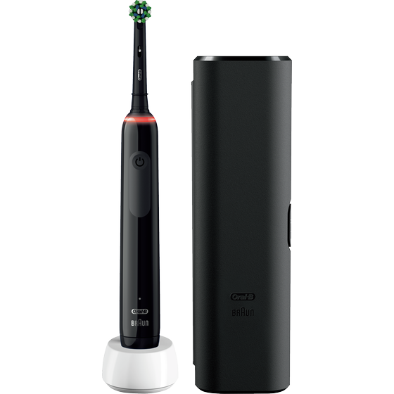 Ηλεκτρική Οδοντόβουρτσα ORAL-B PRO 3 3500 Cross Action Black Edition - Μαύρο image 2