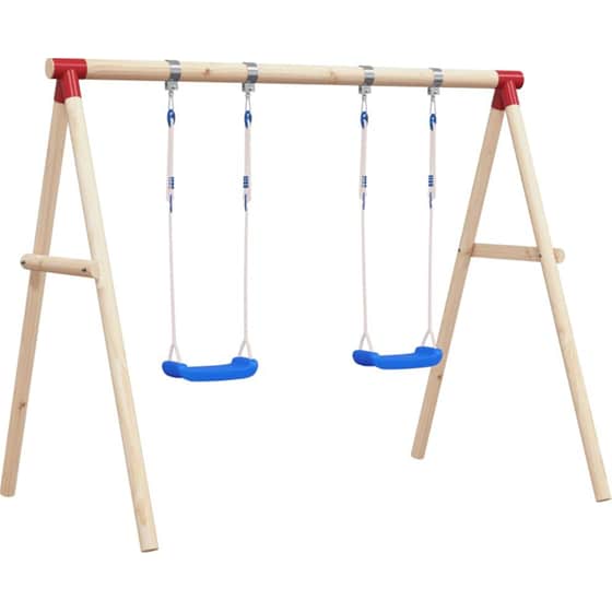 VidaXL Κούνιες με Σχοινιά 2 Τμχ 38x16cm από Πολυαιθυλένιο - Μπλε image 1