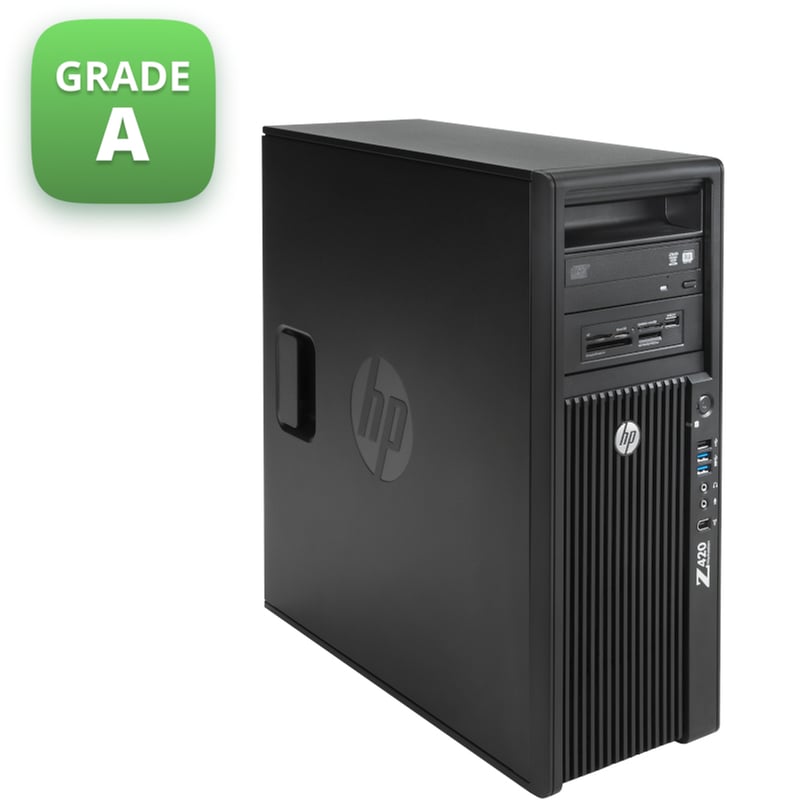 HP Refurbished Desktop HP Workstation Z420 Mini Tower (Xeon E5-1603/8GB/500GB HDD/Win11Home) | Grade A