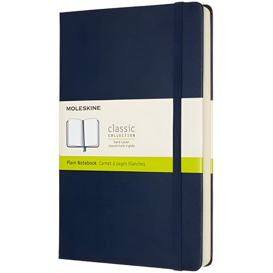 Σημειωματάριο Moleskine Plain Medium Μπλε (1 Τεμάχιο) image 0