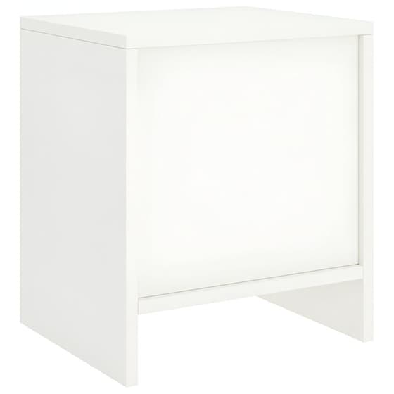Κομοδίνο Vidaxl Από Μασίφ Ξύλο Πεύκου 35x30x40 cm - Λευκό image 4