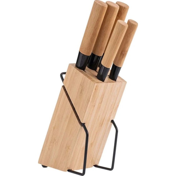 Μαχαίρια Estia Essentials Ανοξείδωτα 5 Τμχ - Καφέ image 0