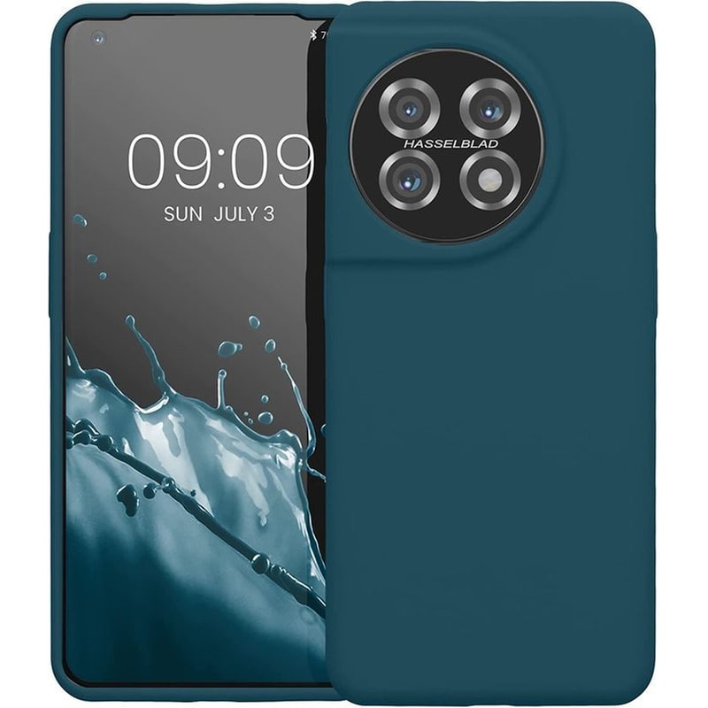 KWMOBILE Θήκη Oneplus 11 - KWmobile Soft Flexible Rubber Cover - Teal Matte