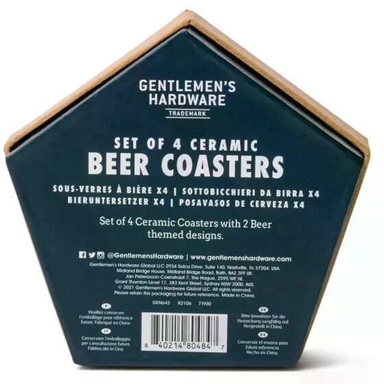 Σουπλά&nbsp;Gentlemen's Hardware Ceramic&nbsp;Beer&nbsp;(4 Τεμάχια) image 4