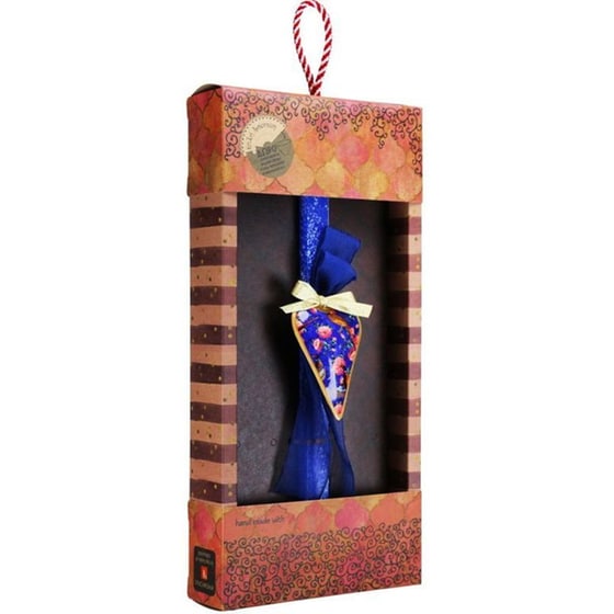 Λαμπάδα&nbsp;Synchronia&nbsp;Καρδιά&nbsp;Φλοράλ&nbsp;Μπλε image 2