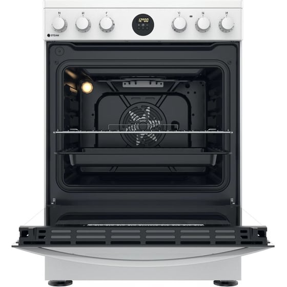 INDESIT IS67V8CHW/E 69 Lt Λευκό Ηλεκτρική Κουζίνα Κεραμική image 3